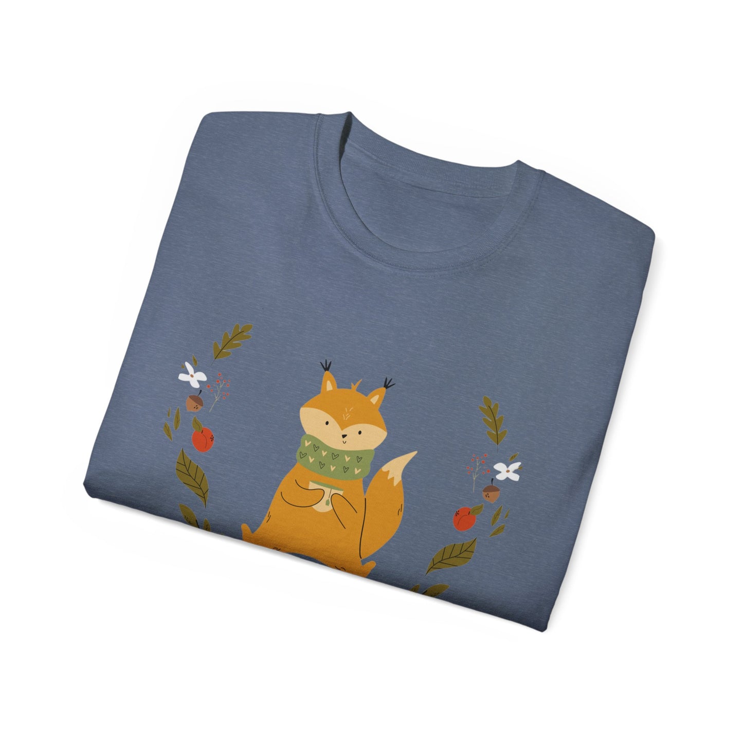 Whimsical Squirrel Tee - Cozy Unisex T-Shirt for Nature Lovers, Perfect Gift for Fall, Cute Wildlife Art, Eco-Friendly Fashion - MaisonThreadory