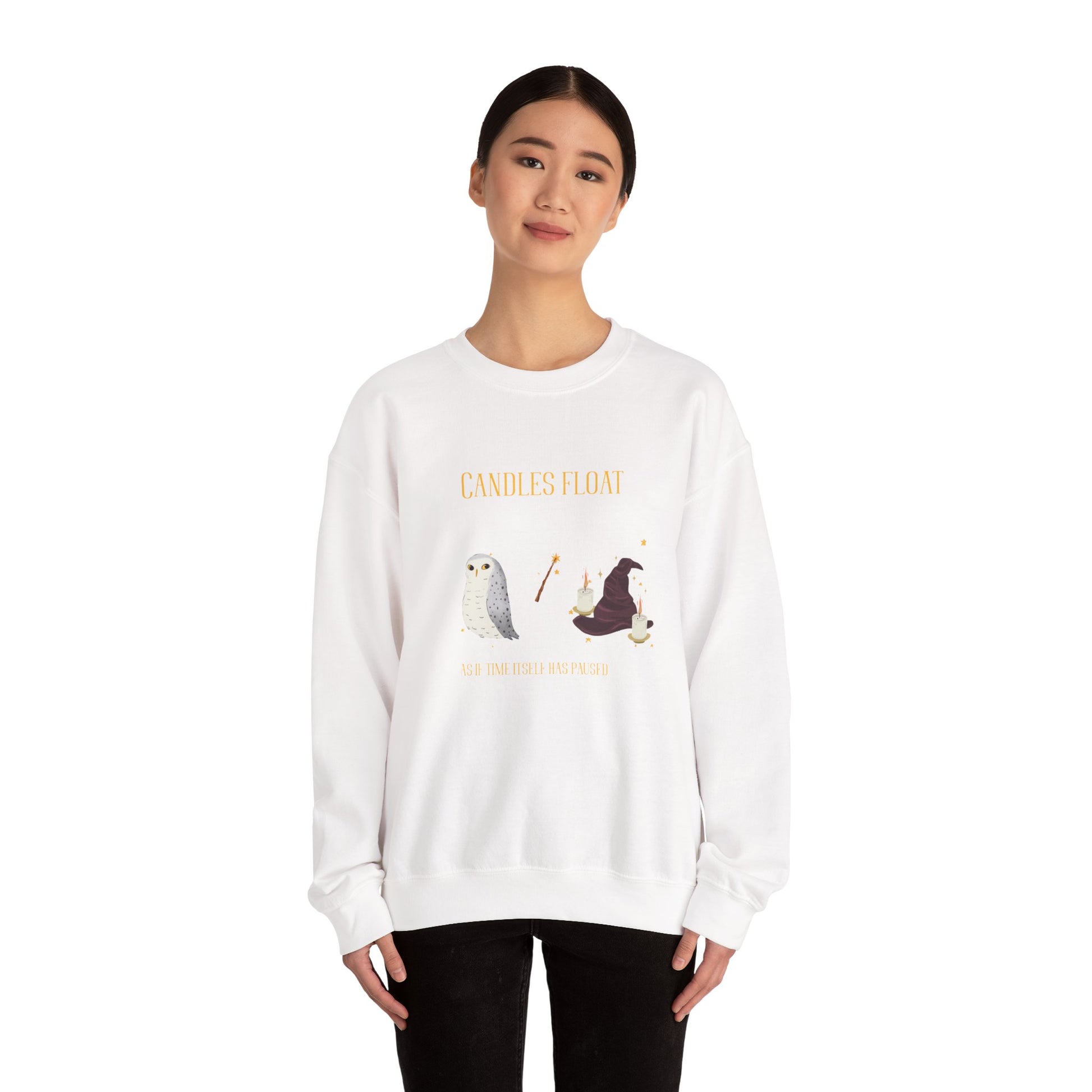 Whimsical Owl Crewneck Sweatshirt, Cozy Fall Apparel, Gift for Nature Lovers, Halloween Sweater, Cute Animal Sweatshirt - MaisonThreadory