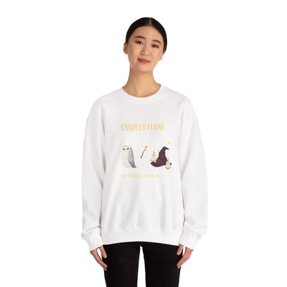 Whimsical Owl Crewneck Sweatshirt, Cozy Fall Apparel, Gift for Nature Lovers, Halloween Sweater, Cute Animal Sweatshirt - MaisonThreadory