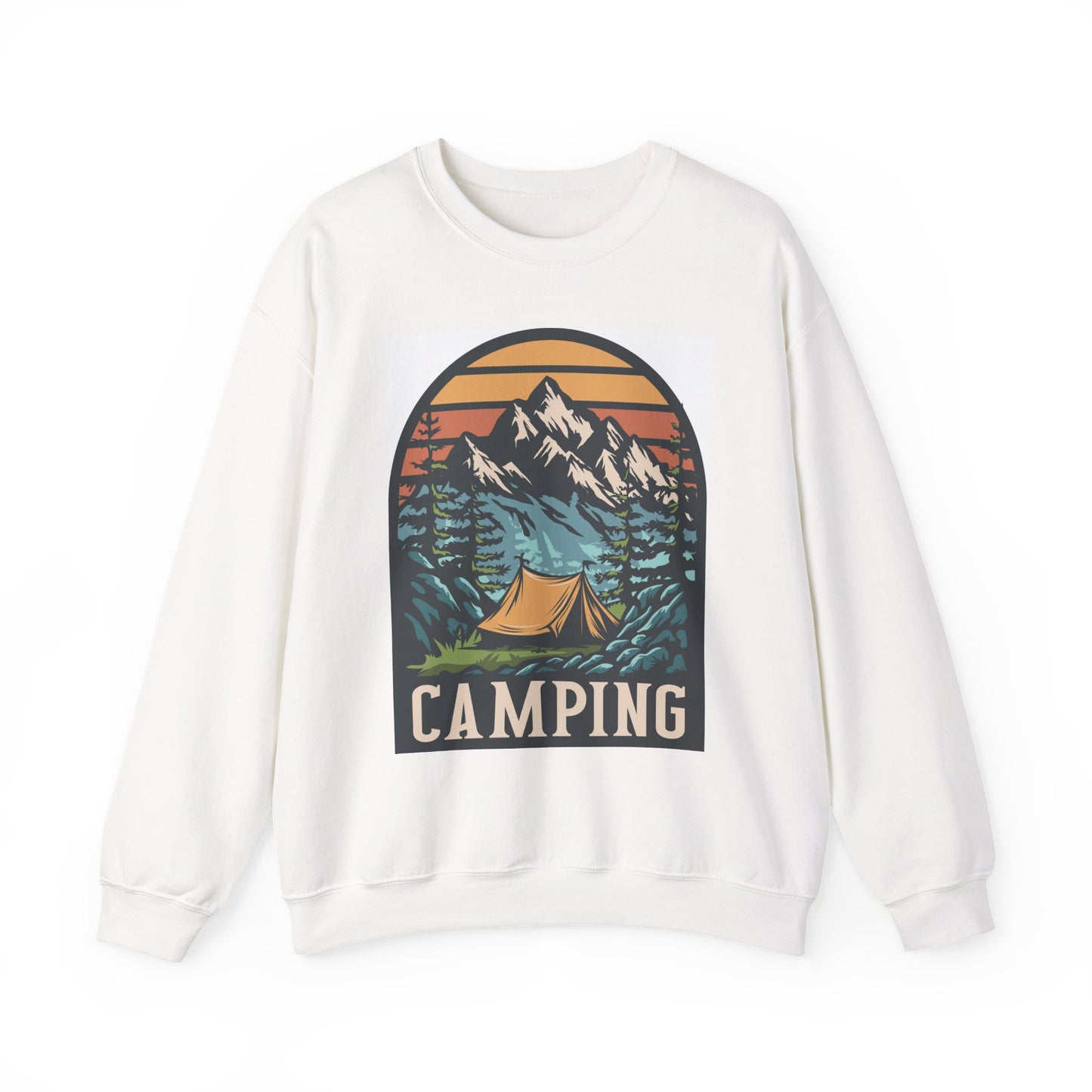 Camping Adventures Unisex Sweatshirt - Cozy Outdoor Gear, Nature Lover Gift, Hiking Apparel, Travel Essential, Campfire Style - MaisonThreadory