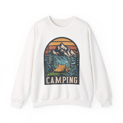 Camping Adventures Unisex Sweatshirt - Cozy Outdoor Gear, Nature Lover Gift, Hiking Apparel, Travel Essential, Campfire Style - MaisonThreadory