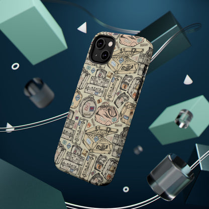 Travel-Inspired Magnetic Tough Cases, Unique Phone Accessories, Perfect for Adventurers, Great Gift for Travelers or Holidays
