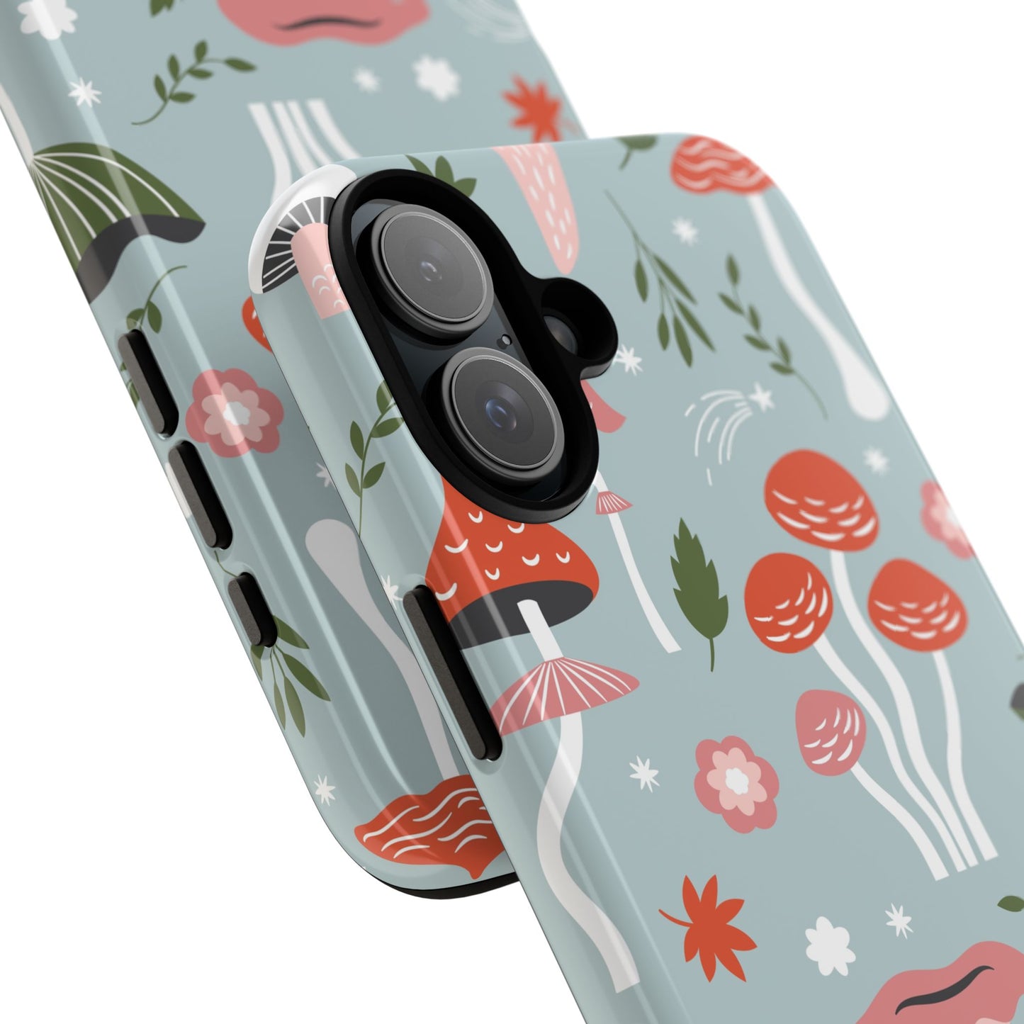 Whimsical Mushroom Phone Case, Cute Floral Smartphone Cover, Unique Gift for Nature Lovers, Trendy Tech Accessory, Eco-friendly Case