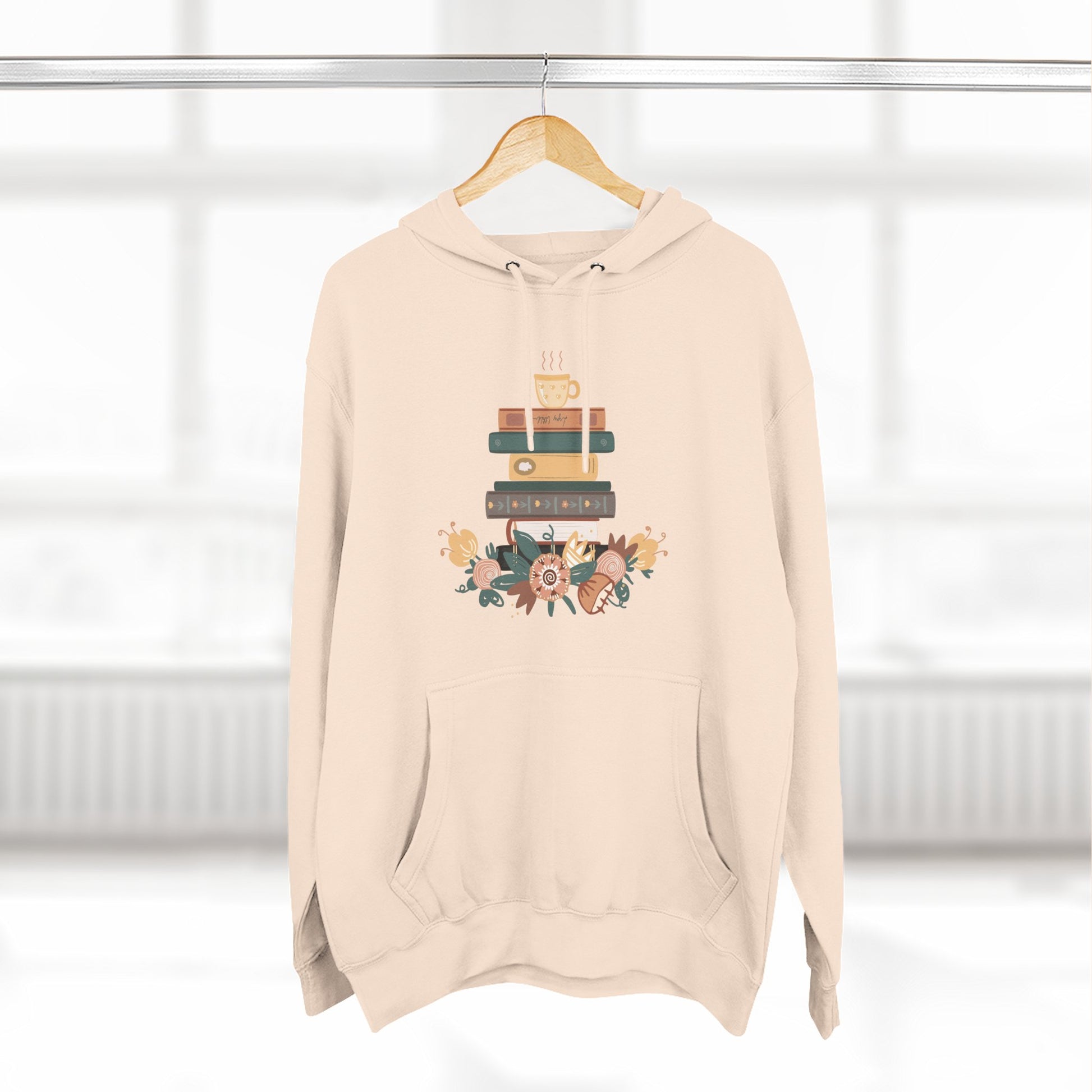 Cozy Book Lover's Hoodie | Three-Panel Fleece, Reading Gift, Literary Sweatshirt, Casual Apparel, Birthday Present, Book Club Outfit - MaisonThreadory