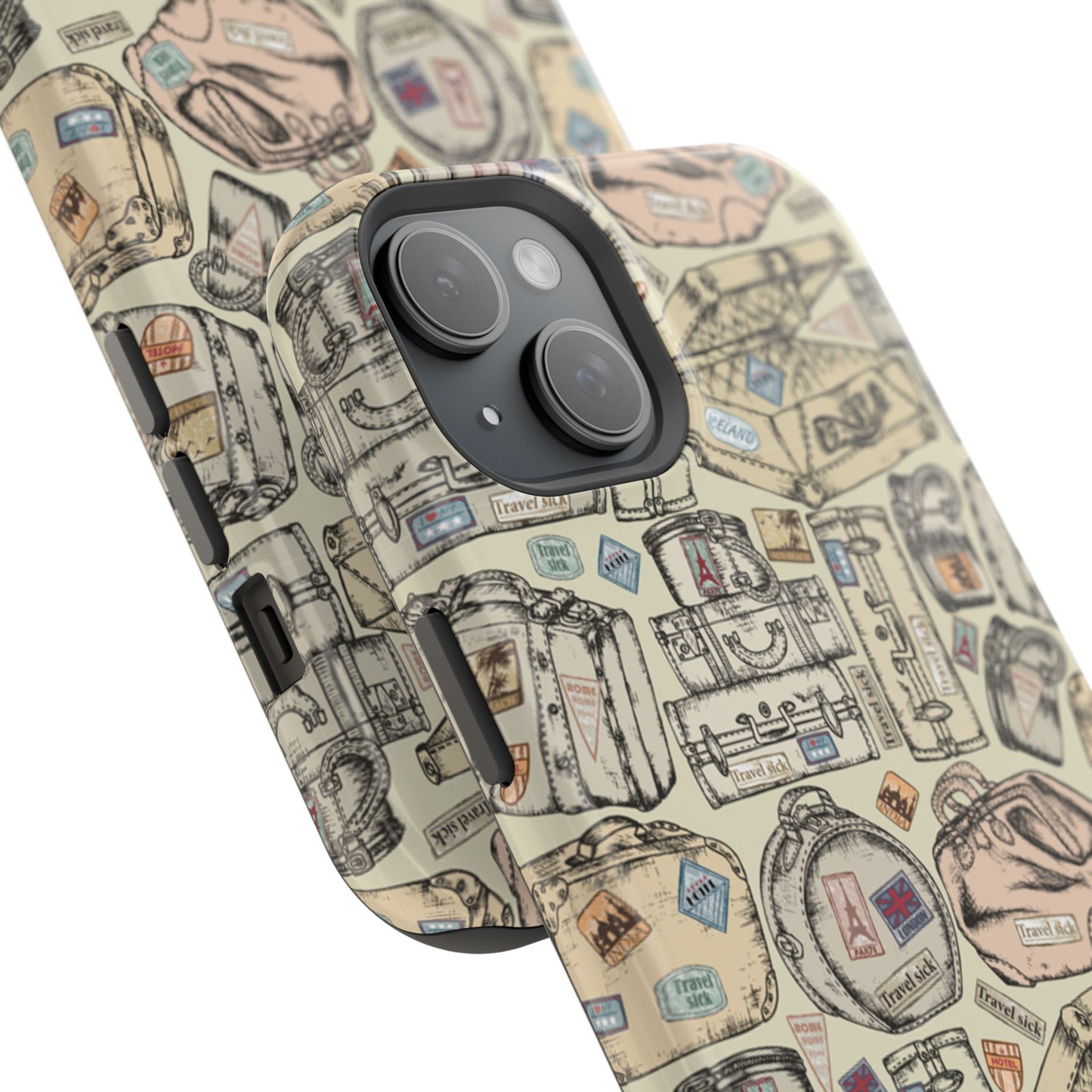Travel-Inspired Magnetic Tough Cases, Unique Phone Accessories, Perfect for Adventurers, Great Gift for Travelers or Holidays