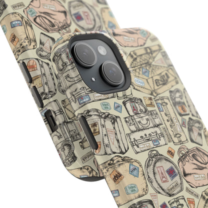 Travel-Inspired Magnetic Tough Cases, Unique Phone Accessories, Perfect for Adventurers, Great Gift for Travelers or Holidays