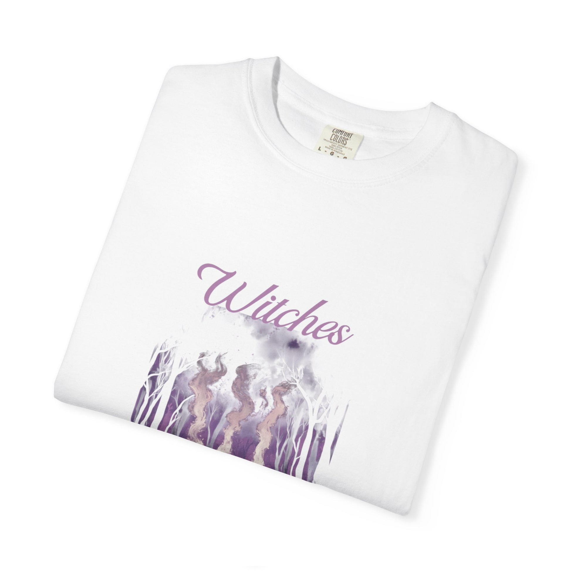 Witches Garment-Dyed T-Shirt | Mystical Apparel for Halloween, Witchy Vibes, Unique Gift, Casual Wear - MaisonThreadory