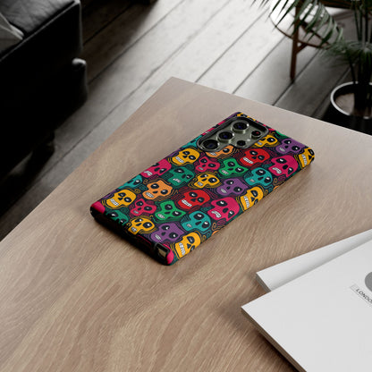 Phone Case, Day of the Dead Tough Case Phone, Mexican Skull Phone Cover, Floral Skeleton Phone Protector, Sugar Skull iPhone Case, Tough