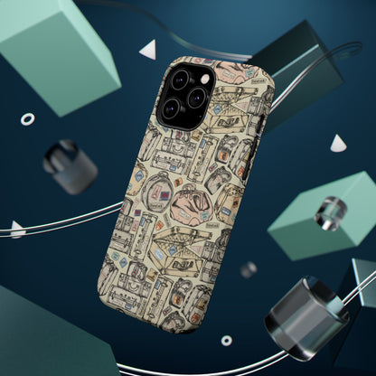 Travel-Inspired Magnetic Tough Cases, Unique Phone Accessories, Perfect for Adventurers, Great Gift for Travelers or Holidays