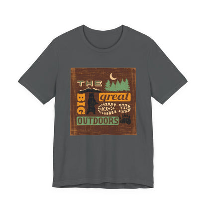 The Great Outdoors Unisex Tee, Adventure Shirt, Nature Lover Gift, Camping Apparel, Summer Vibes, Hiking Outfit - MaisonThreadory
