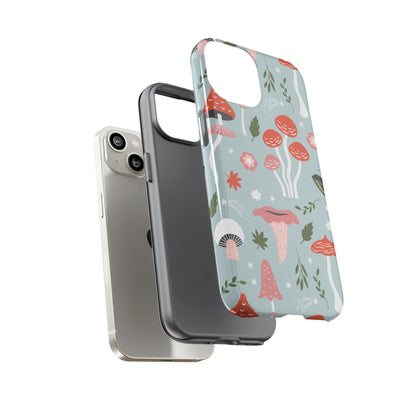 Whimsical Mushroom Phone Case, Cute Floral Smartphone Cover, Unique Gift for Nature Lovers, Trendy Tech Accessory, Eco-friendly Case