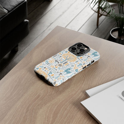 Nature-Inspired Phone Case, Durable Protective Cover, Bohemian Phone Accessory, Symbol of Strength, Eco-Friendly Gift