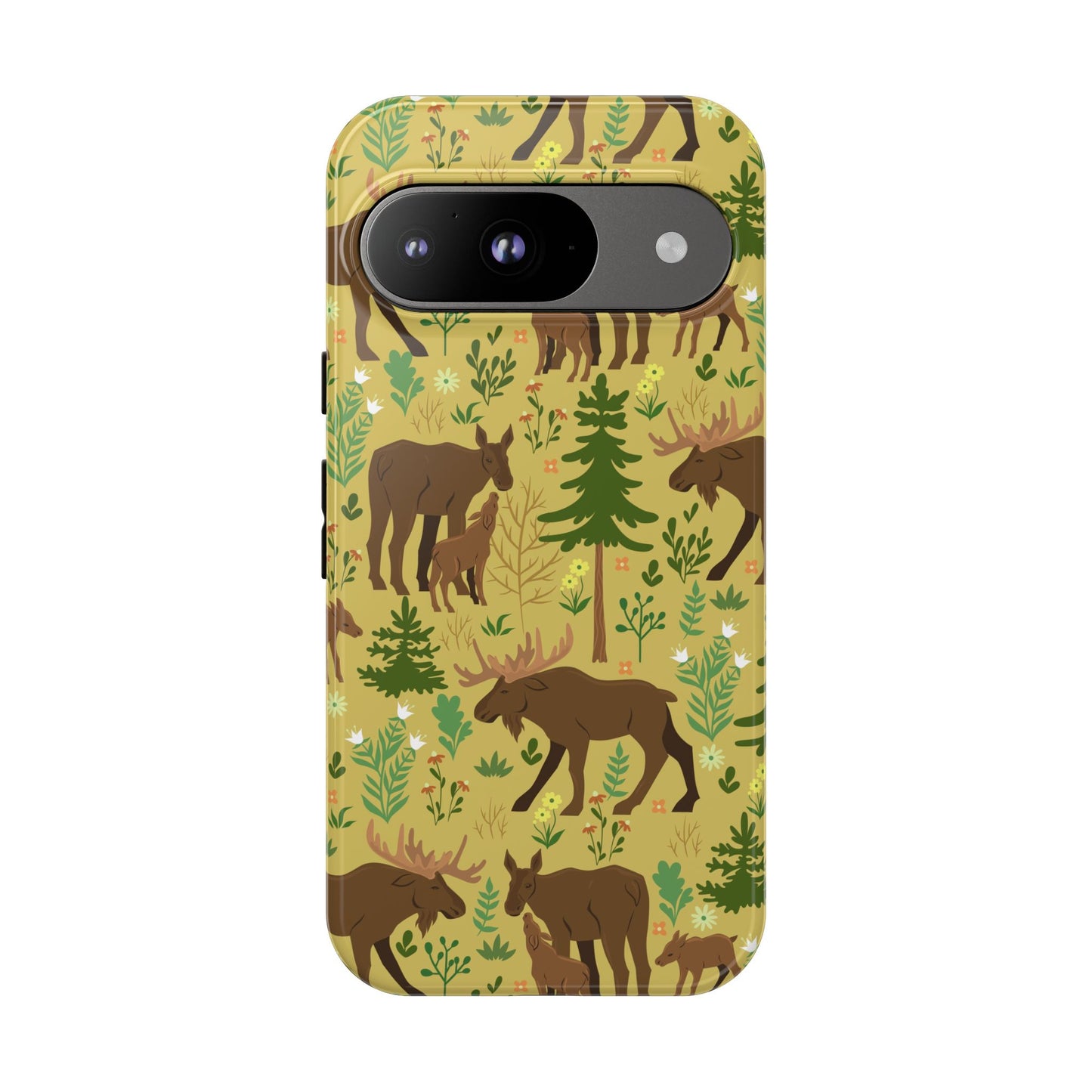 Moose Phone Case - Nature Lover's Accessory, Gifts for Outdoorsy Friends, Wildlife Decor, Eco-Friendly Cover, Forest Adventure Gear - MaisonThreadory