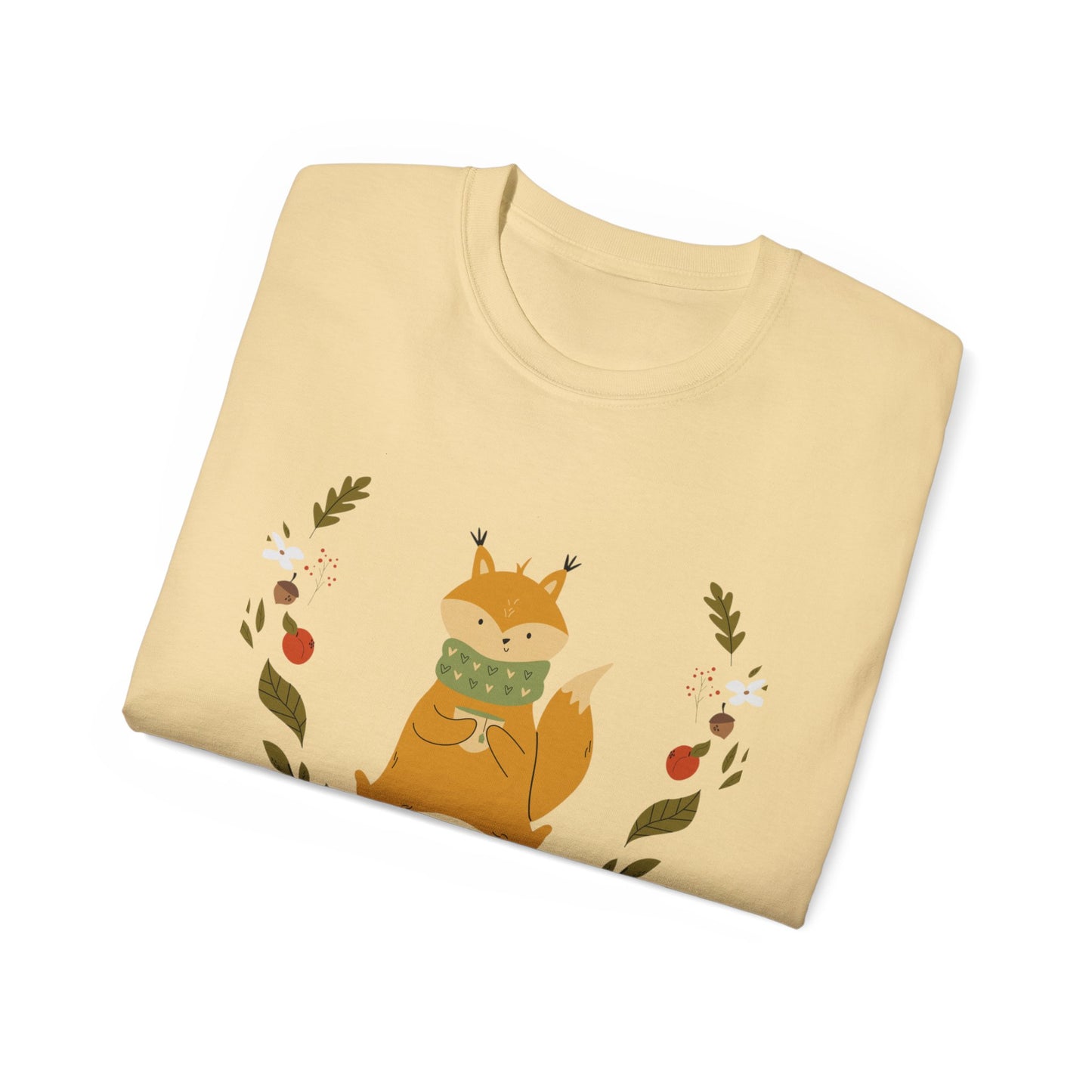 Whimsical Squirrel Tee - Cozy Unisex T-Shirt for Nature Lovers, Perfect Gift for Fall, Cute Wildlife Art, Eco-Friendly Fashion - MaisonThreadory