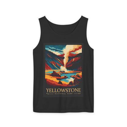 Vintage Yellowstone Tank Top, Comfortable Summer Top, Adventure Apparel, Nature Lover Gift, Unisex Outdoor Wear, Travel Essentials