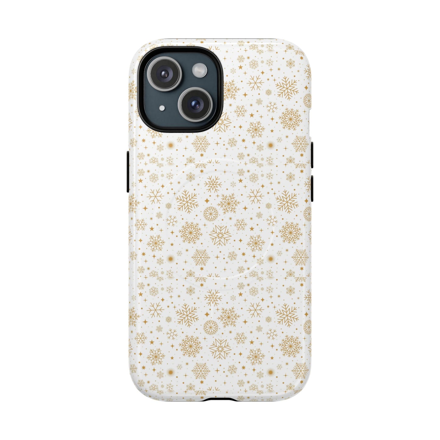 Festive Snowflake Phone Cases for Winter, Holiday Gift, Sleek Design, Winter Accessories, Durable Protection - MaisonThreadory
