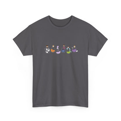 Charming Unisex Tee with Whimsical Characters, Funny Graphic Shirt, Gift for Friends, Comfortable Cotton Top, Casual Wear - MaisonThreadory