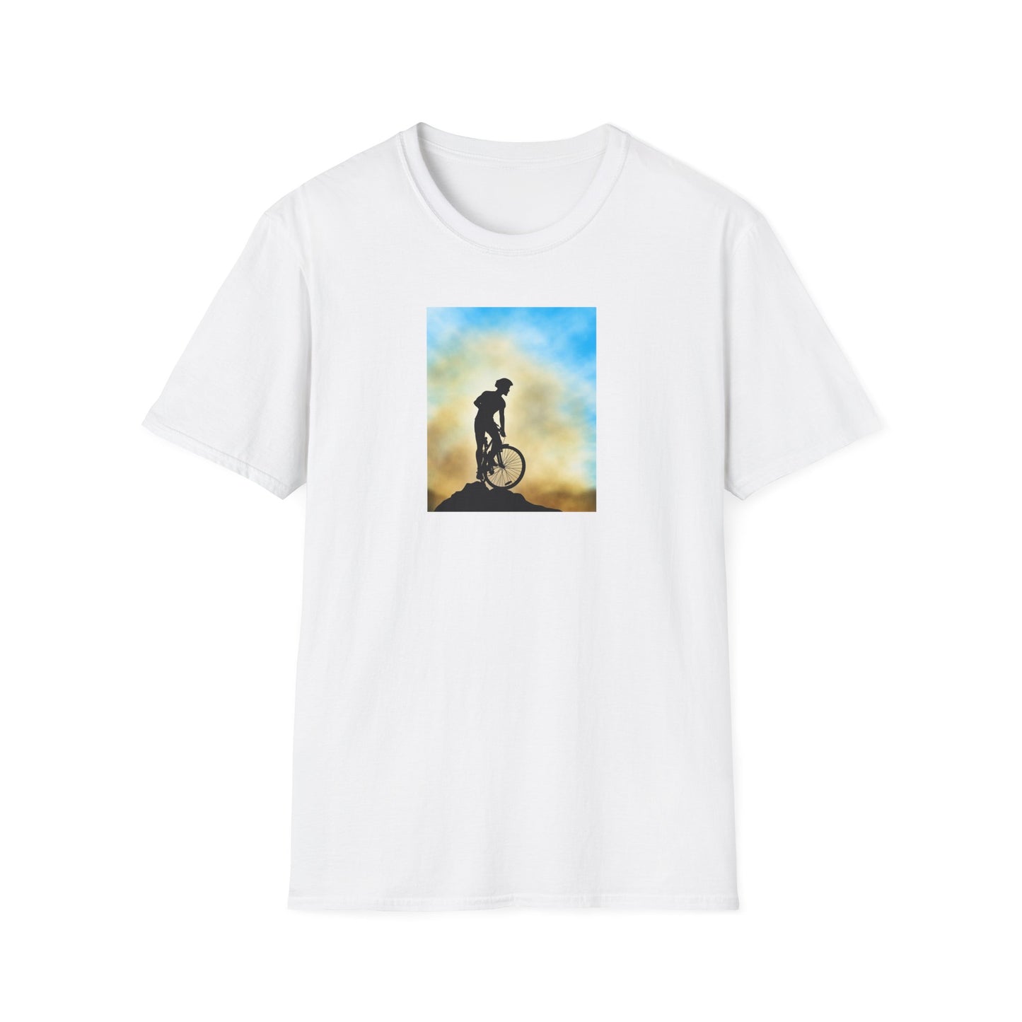 Adventure Awaits Unisex T-Shirt, Mountain Biking Tee, Outdoor Sport Shirt, Gift for Cyclists, Casual Graphic Tee