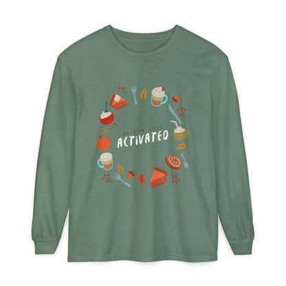 Autumn Vibes Long Sleeve T-Shirt, Cozy Fall Shirt, Unisex Fall Apparel, Thanksgiving Gift, Seasonal Fashion - MaisonThreadory