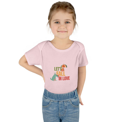 Autumn Baby Bodysuit - Let's Fall in Love, Cute Infant Outfit, Seasonal Gift, Baby Shower Present, Little One's Fall Fashion - MaisonThreadory