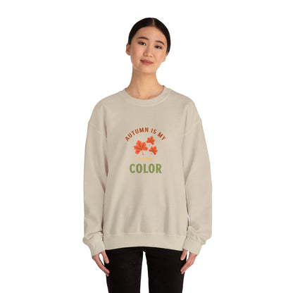 Autumn-Inspired Unisex Crewneck Sweatshirt - Cozy Fall Apparel, Gift for Her, Birthday Present, Family Gathering, Seasonal Fashion - MaisonThreadory