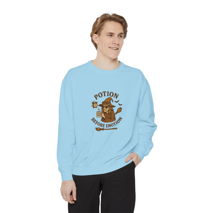 Potion Before Emotion Sweatshirt | Unisex Magical Sweatshirt for Cozy Days, Witchy Gifts, Halloween Apparel, Birthday Present, [...] - MaisonThreadory
