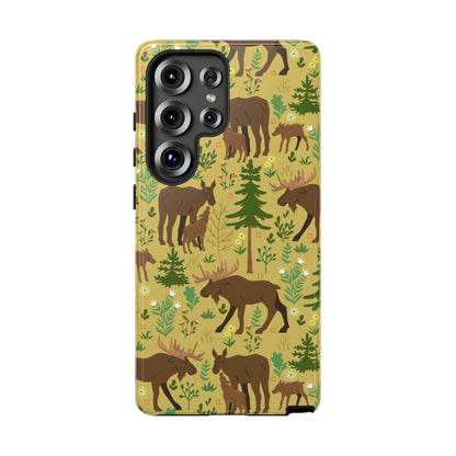 Moose Phone Case - Nature Lover's Accessory, Gifts for Outdoorsy Friends, Wildlife Decor, Eco-Friendly Cover, Forest Adventure Gear - MaisonThreadory