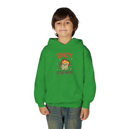 Spicy Little Mess Youth Hoodie | Fun Cartoon Design, Perfect Gift for Kids, Trendy Sweatshirt, Birthday Present, Cozy Fashion - MaisonThreadory