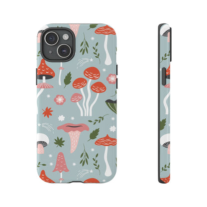 Whimsical Mushroom Phone Case, Cute Floral Smartphone Cover, Unique Gift for Nature Lovers, Trendy Tech Accessory, Eco-friendly Case