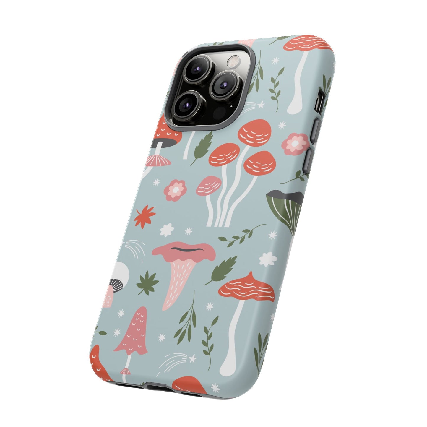Whimsical Mushroom Phone Case, Cute Floral Smartphone Cover, Unique Gift for Nature Lovers, Trendy Tech Accessory, Eco-friendly Case