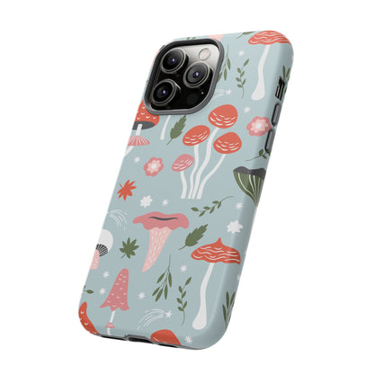 Whimsical Mushroom Phone Case, Cute Floral Smartphone Cover, Unique Gift for Nature Lovers, Trendy Tech Accessory, Eco-friendly Case
