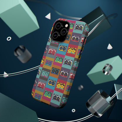 Retro Cassette Tape Phone Case, Vintage Style Tough Case, Music Lover Gift, Funky Tech Accessory, Fun Phone Cover