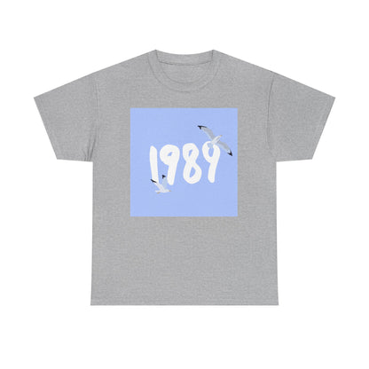 1989 Vintage Unisex Heavy Cotton Tee, Casual Shirt, Gift for Music Lovers, Classic Graphic Tee, Music Celebration Apparel - MaisonThreadory