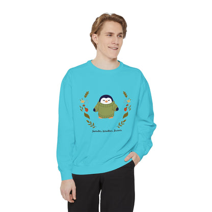 Whimsical Penguin Sweatshirt, Cozy Unisex Pullover for Every Occasion, Gift for Winter Lovers, Cute Fall Apparel, Festive Holiday Clothing - MaisonThreadory