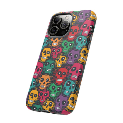 Phone Case, Day of the Dead Tough Case Phone, Mexican Skull Phone Cover, Floral Skeleton Phone Protector, Sugar Skull iPhone Case, Tough