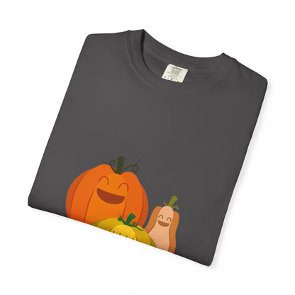 Cute Pumpkin Family T-Shirt, Fall Apparel, Halloween Shirt, Thanksgiving Gift, Harvest Crew Tee, Unisex Seasonal Wear - MaisonThreadory