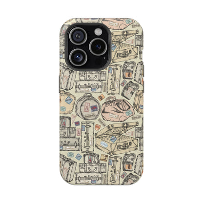 Travel-Inspired Magnetic Tough Cases, Unique Phone Accessories, Perfect for Adventurers, Great Gift for Travelers or Holidays