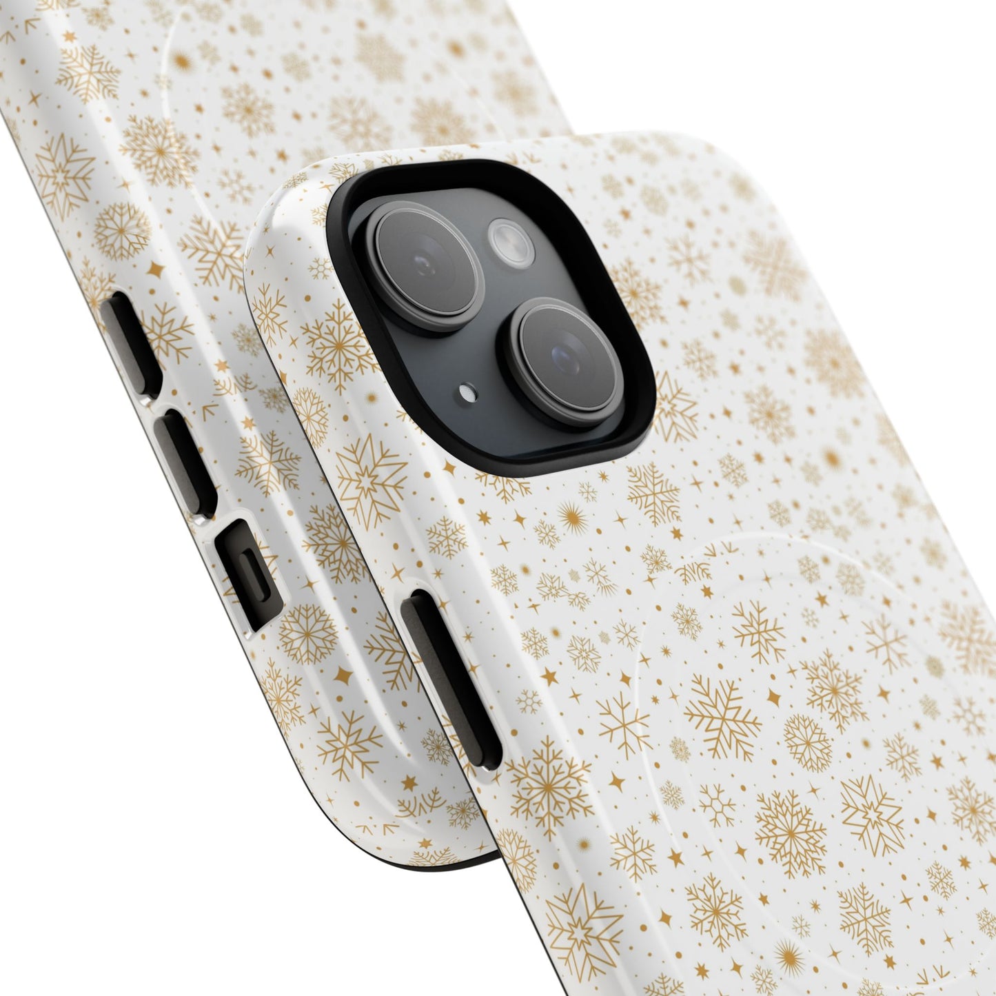 Festive Snowflake Phone Cases for Winter, Holiday Gift, Sleek Design, Winter Accessories, Durable Protection - MaisonThreadory