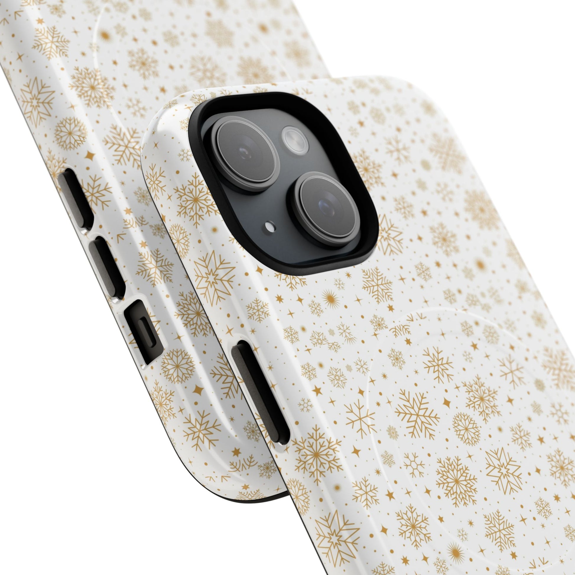 Festive Snowflake Phone Cases for Winter, Holiday Gift, Sleek Design, Winter Accessories, Durable Protection - MaisonThreadory