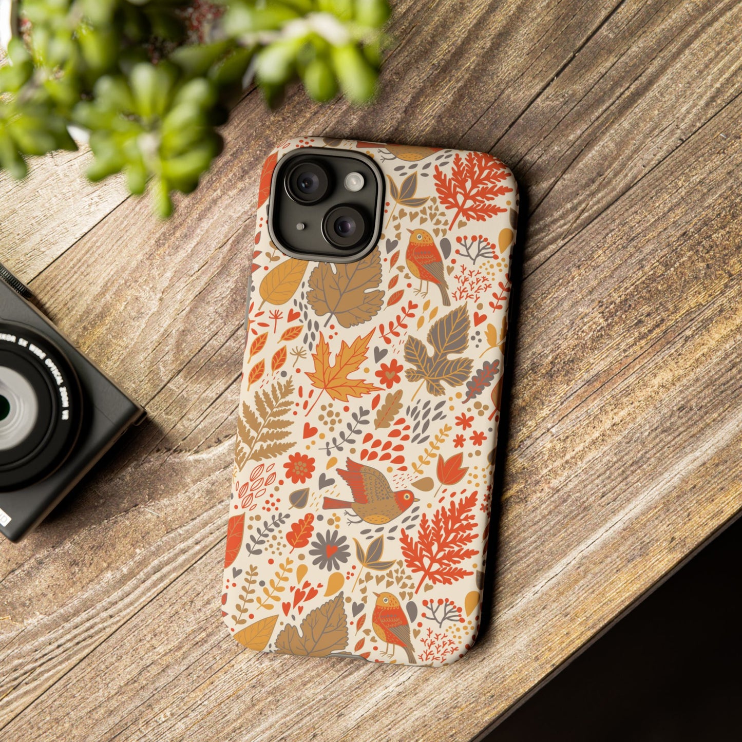 Floral Phone Case - Tough Cases for Nature Lovers, Stylish Cover, Nature-Themed Gift, Phone Accessories, Fall Aesthetic