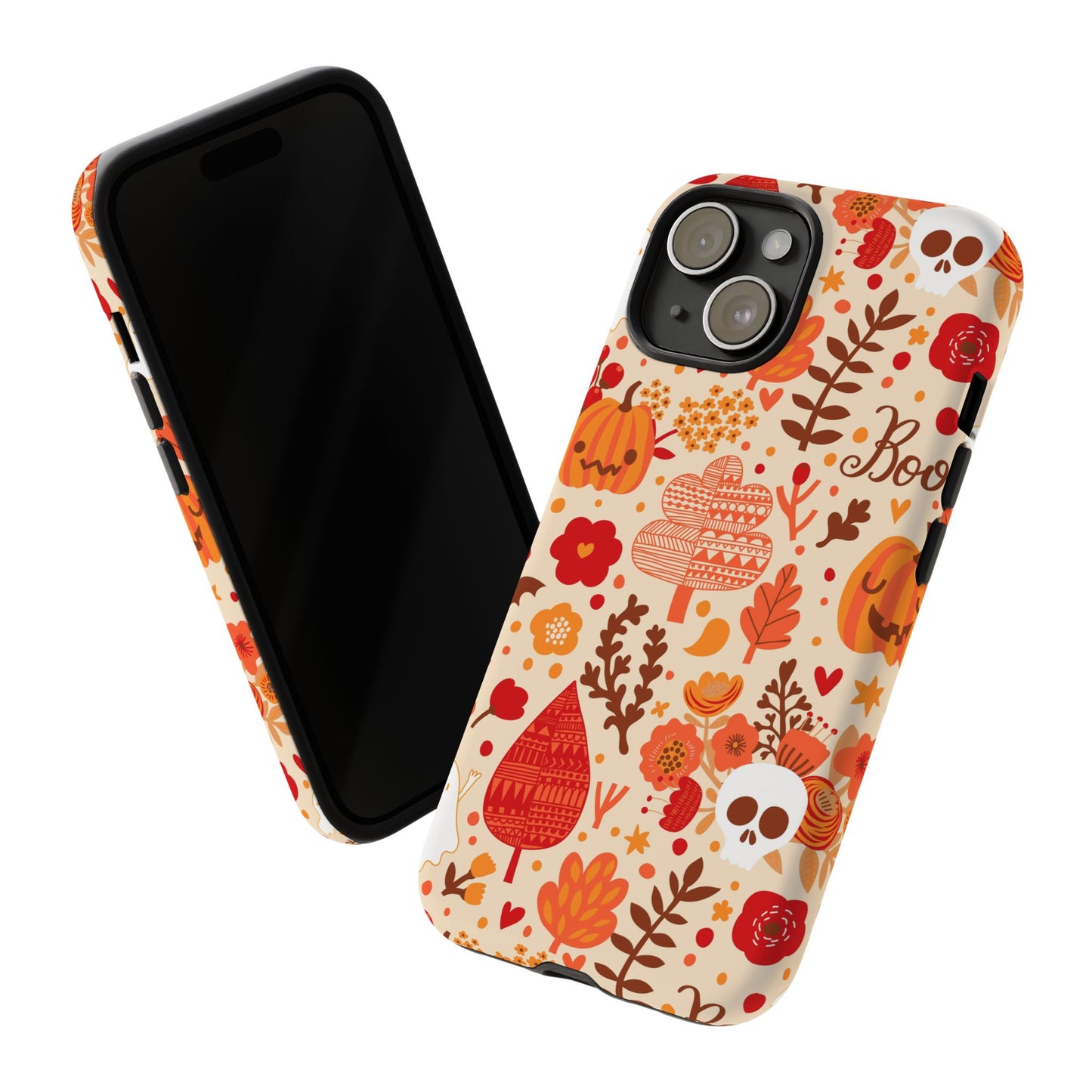 Autumn Phone Case - Cozy Fall Vibes, Pumpkin Decor, Halloween Gift, Floral Design, Seasonal Aesthetic