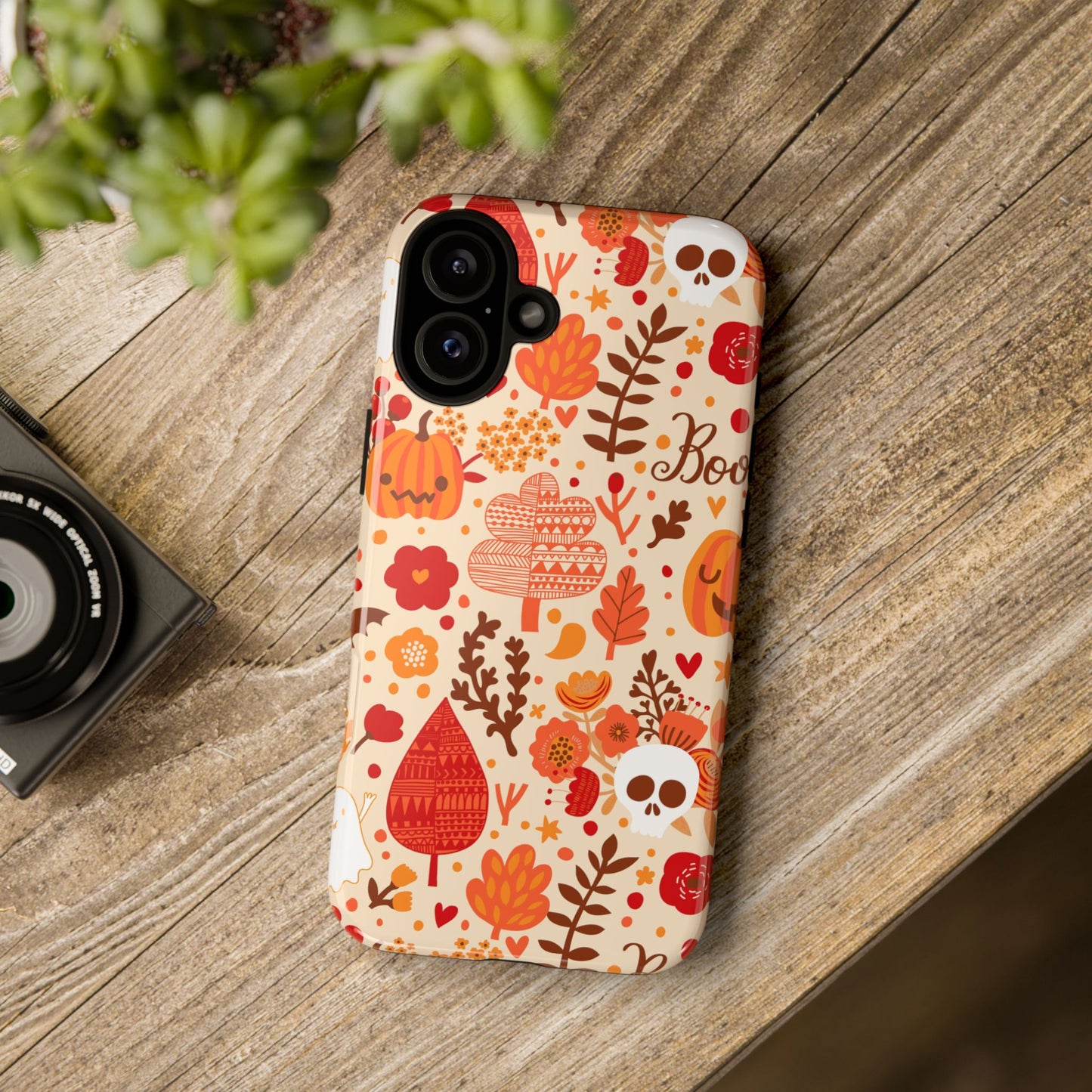 Autumn Phone Case - Cozy Fall Vibes, Pumpkin Decor, Halloween Gift, Floral Design, Seasonal Aesthetic