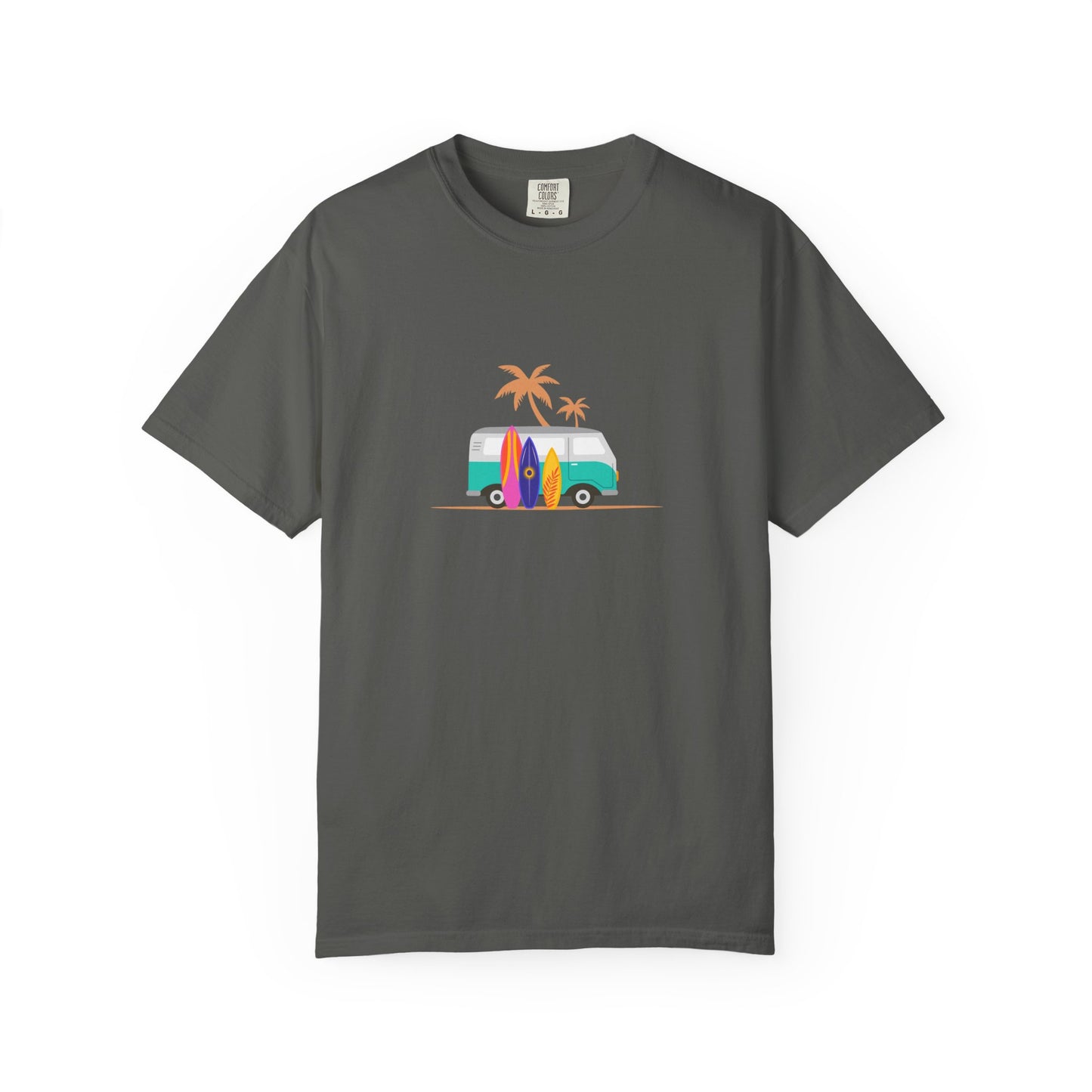 Surf Van T-Shirt — Retro Beach Camper Graphic Tee
