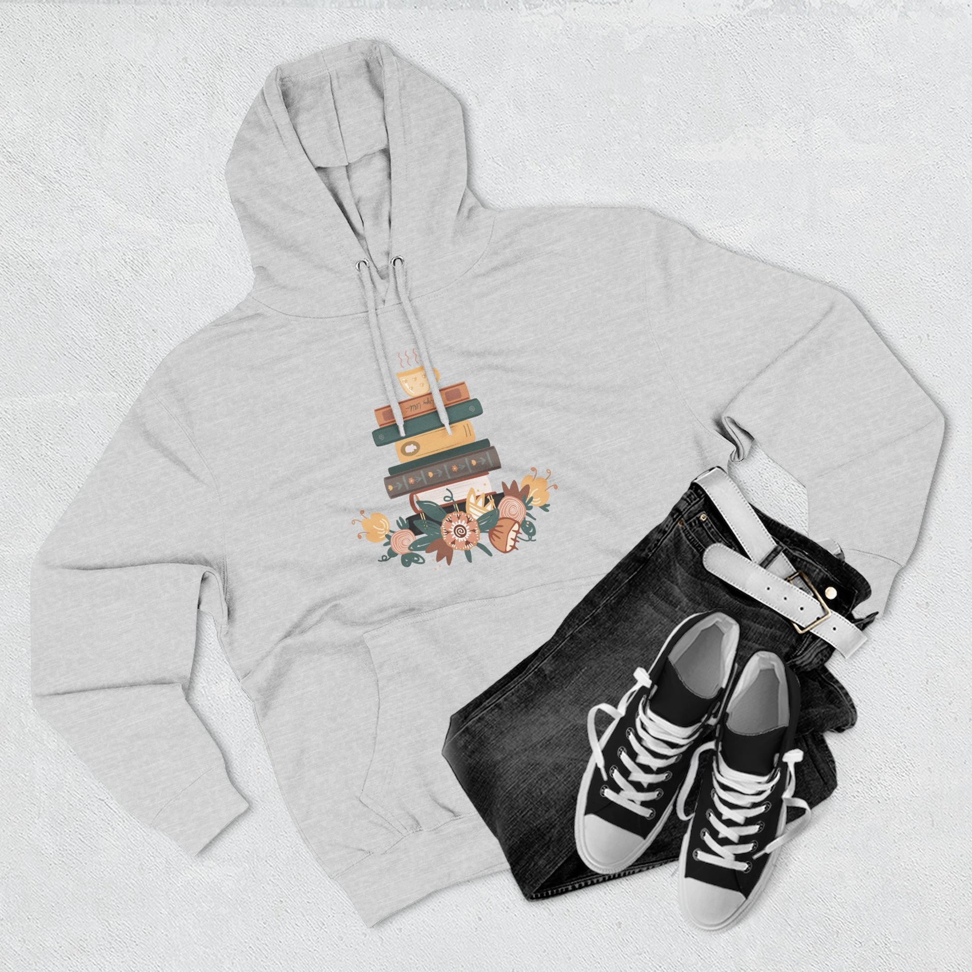Cozy Book Lover's Hoodie | Three-Panel Fleece, Reading Gift, Literary Sweatshirt, Casual Apparel, Birthday Present, Book Club Outfit - MaisonThreadory