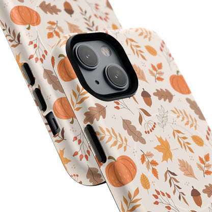 Autumn Floral Phone Case - Tough Magnetic Cases for Fall, Seasonal Accessories, Nature Lover Gifts, Cute Phone Cover, Unique Phone Case - MaisonThreadory