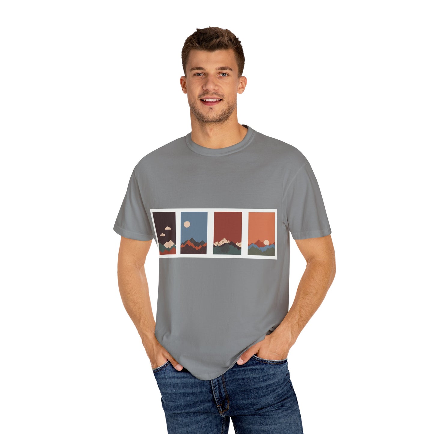 Unisex Mountain Sunset T-Shirt | Cozy Casual Wear, Nature Lover Gift, Travel Tee, Outdoor Adventure Shirt, Hiking Apparel