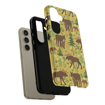 Moose Phone Case - Nature Lover's Accessory, Gifts for Outdoorsy Friends, Wildlife Decor, Eco-Friendly Cover, Forest Adventure Gear - MaisonThreadory