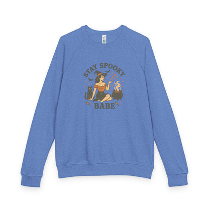 Stay Spooky Babe Unisex French Terry Raglan Crewneck Sweatshirt, Cozy Halloween Apparel, Perfect for Fall Celebrations, Unique Gift [...]