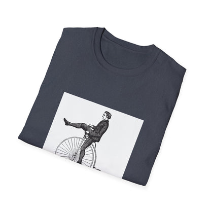 Vintage-Inspired Graphic Tee: "Big Wheel, Big Vision" Unisex Softstyle T-Shirt, Casual Outfit, Funny Gift, Bicycle Lover's Apparel, [...]