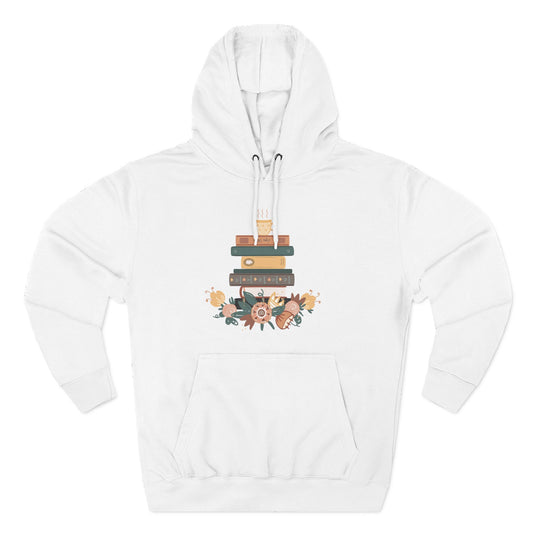 Cozy Book Lover's Hoodie | Three-Panel Fleece, Reading Gift, Literary Sweatshirt, Casual Apparel, Birthday Present, Book Club Outfit - MaisonThreadory